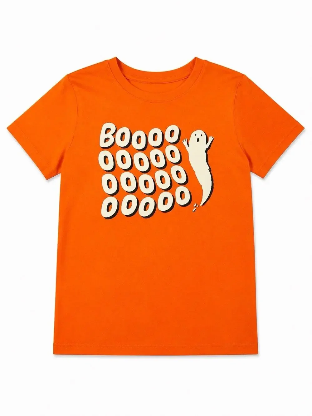 Unisex Orange Halloween T-Shirt, Unisex Size 8, Or Medium In Kids